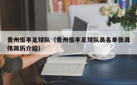 贵州恒丰足球队(贵州恒丰足球队员名单张晟伟简历介绍)