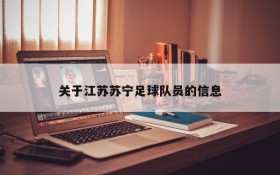关于江苏苏宁足球队员的信息