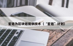 星链为区块链提供技术(“星链”计划)
