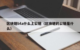 区块链bta什么上公链(区块链的公链是什么)