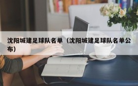 沈阳城建足球队名单(沈阳城建足球队名单公布)