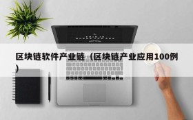 区块链软件产业链(区块链产业应用100例)