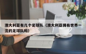澳大利亚有几个足球队(澳大利亚拥有世界一流的足球队吗)