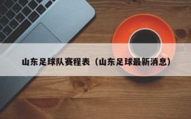 山东足球队赛程表(山东足球最新消息)