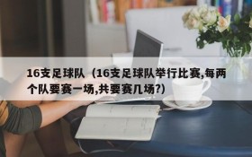 16支足球队(16支足球队举行比赛,每两个队要赛一场,共要赛几场?)