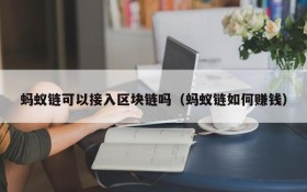蚂蚁链可以接入区块链吗(蚂蚁链如何赚钱)