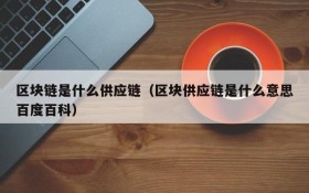 区块链是什么供应链(区块供应链是什么意思百度百科)