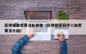 区块链加密算法私有链(区块链密码学二加密算法介绍)