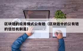 区块链的应用模式公有链(区块链中的公有链的信任机制是)