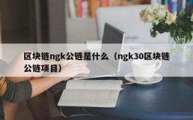 区块链ngk公链是什么(ngk30区块链公链项目)