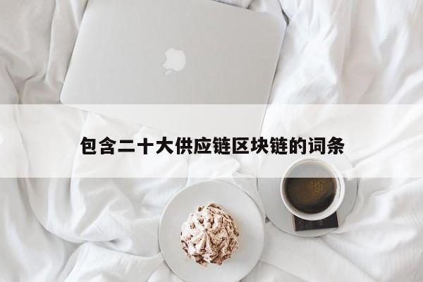 包含二十大供应链区块链的词条