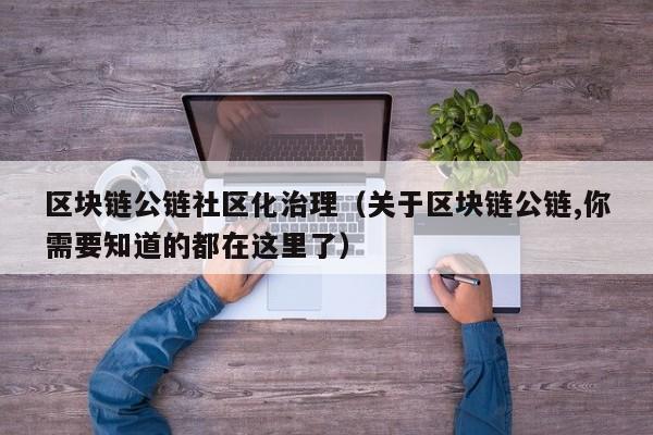 区块链公链社区化治理（关于区块链公链,你需要知道的都在这里了）
