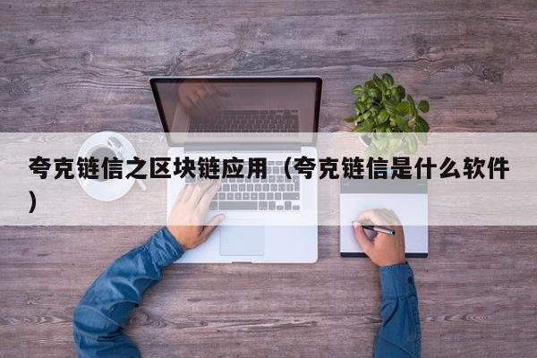 夸克链信之区块链应用（夸克链信是什么软件）